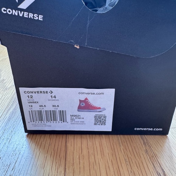 Converse Red High-Top Sneakers - Picture 4 of 4